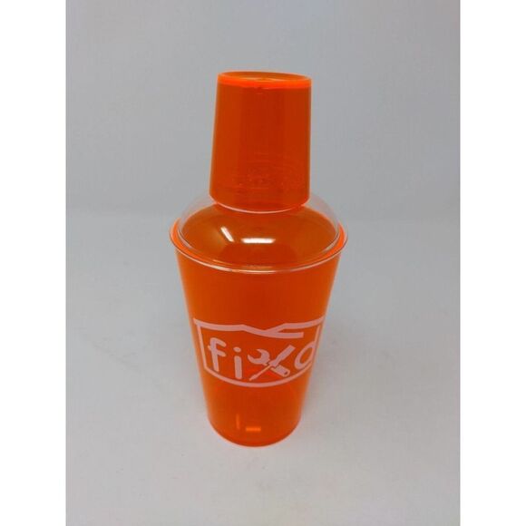 Fixd Cocktail Shaker Orange Plastic Medium Size for All your cool drinks yum yum - Picture 1 of 6